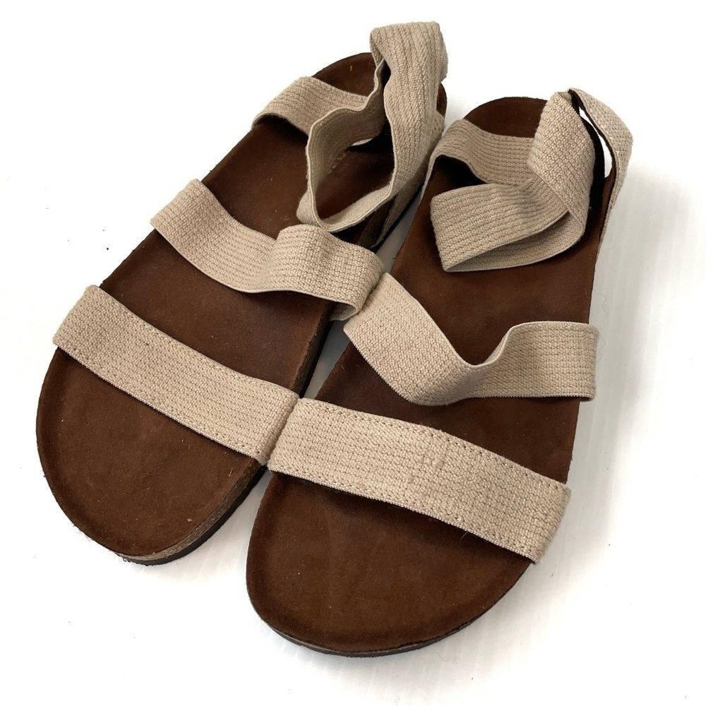 White Mountain Brown Footbed Sandals